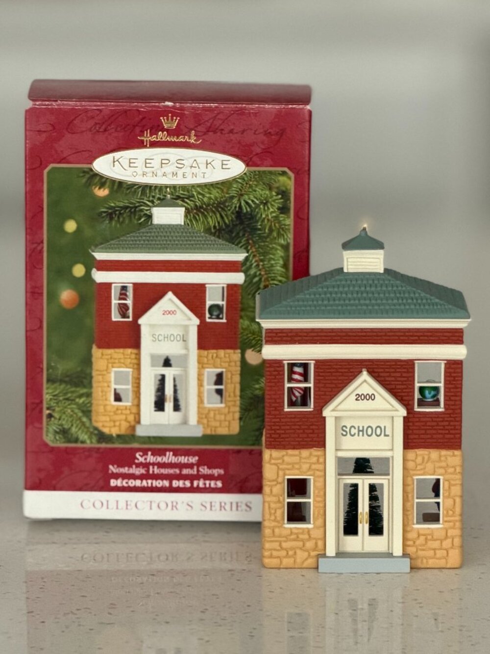 Hallmark Ornament Nostalgic Houses and Shops Schoolhouse #17